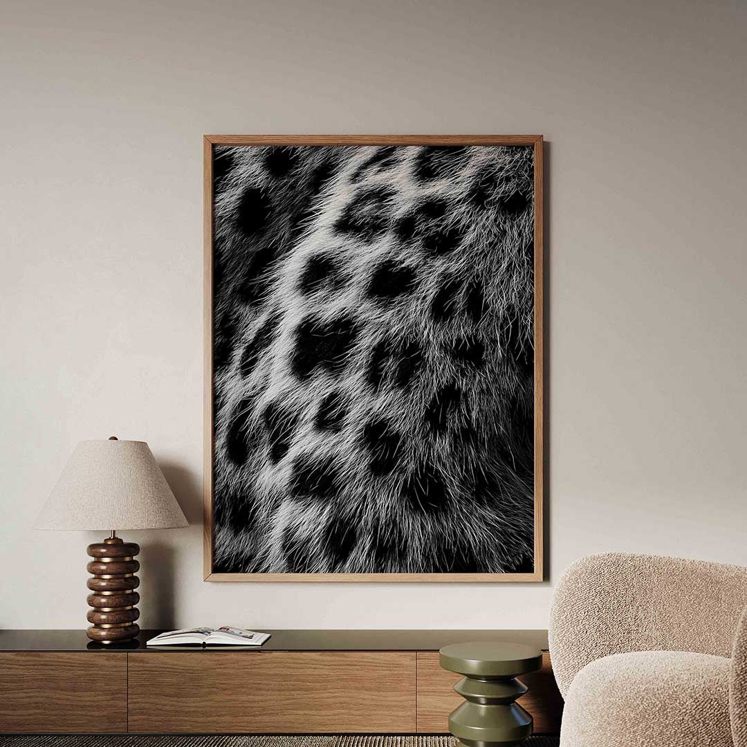 Gevlekte vacht – safari poster in staand formaat