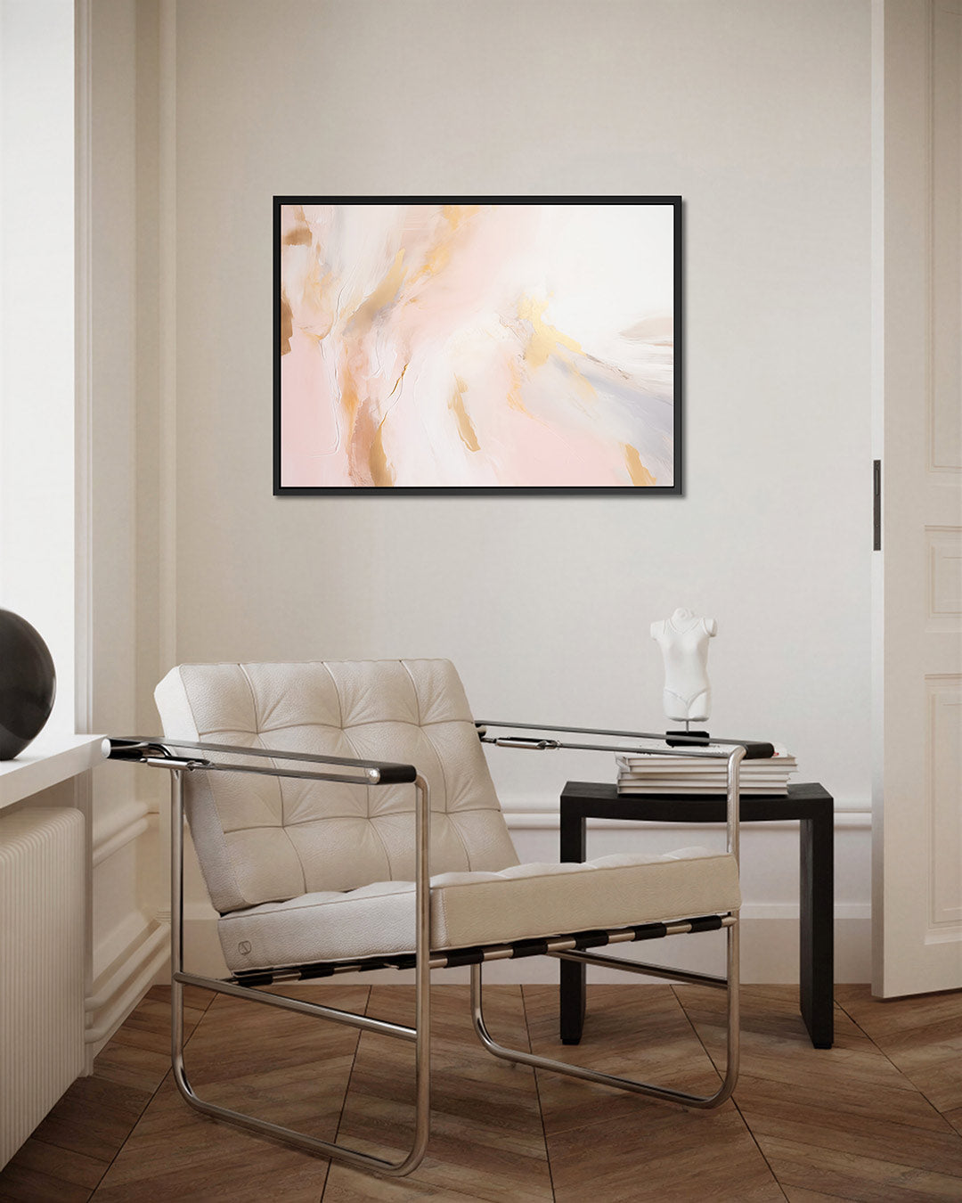 Zachte kleuren vloeiend – kunstwerk op canvas, dibond of plexiglas