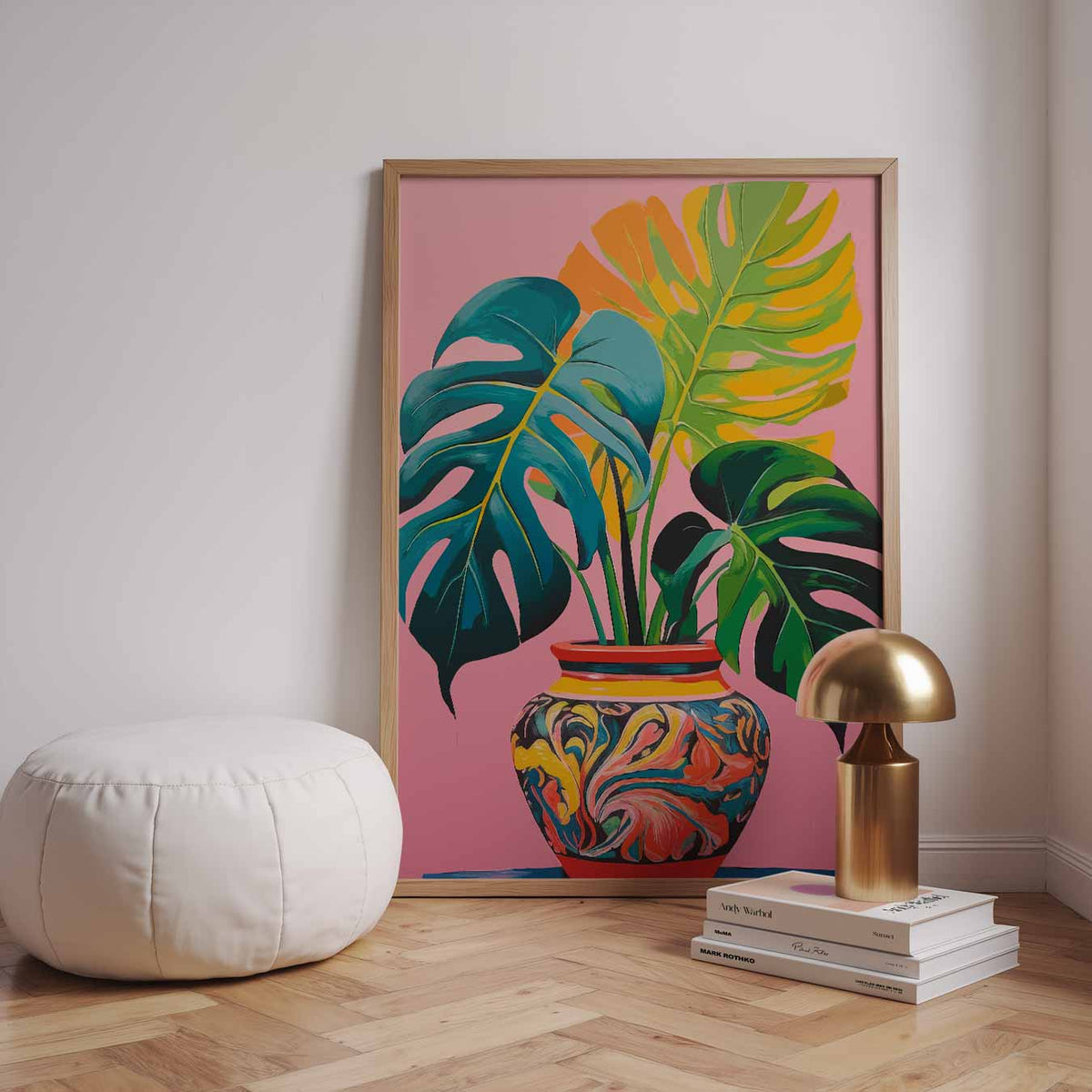 Stijlvolle Tropische Kunstposter – staande zomer wanddecoratie van WallArtistic