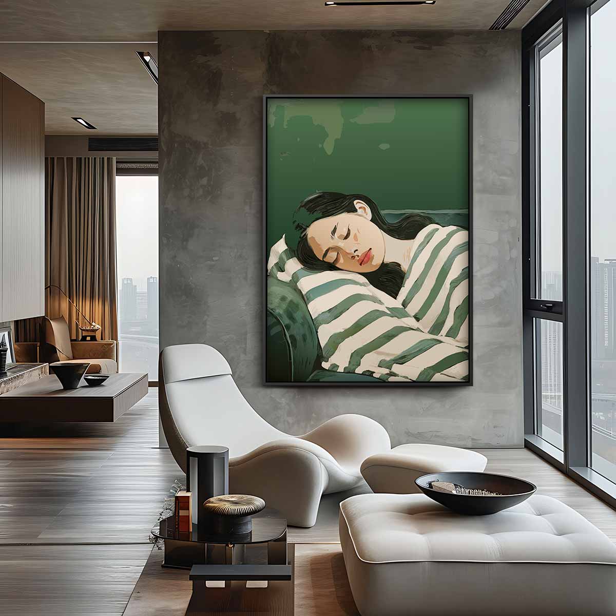 Dromerige Rust – staande wandkunst voor woonkamer of interieur