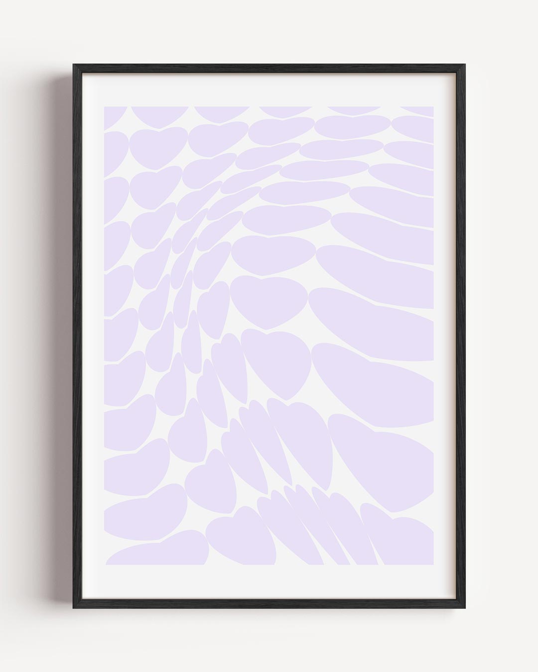 Sierlijke Hartjes – moderne portret poster als wanddecoratie