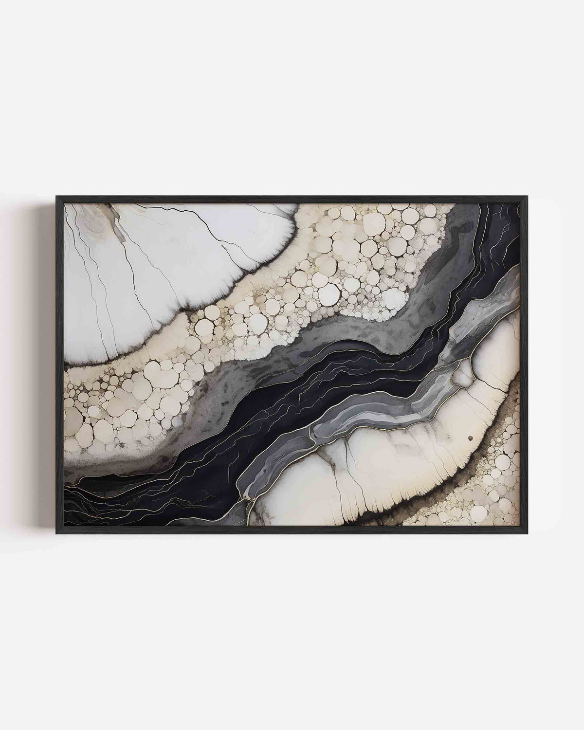 Abstracte vormen – abstracte landscape poster als wanddecoratie