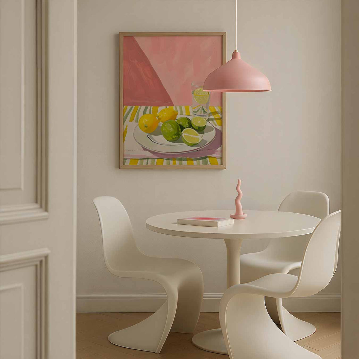 Zonnige Citrus Tafereel – Streetart wandkunst als portret poster