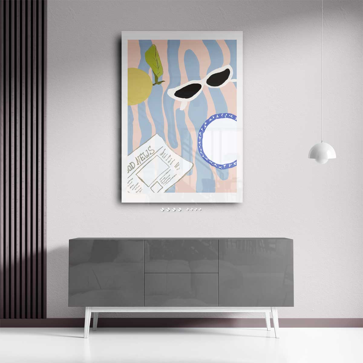 Zonnige Dag Invloeden – staand kunstwerk voor modern interieur