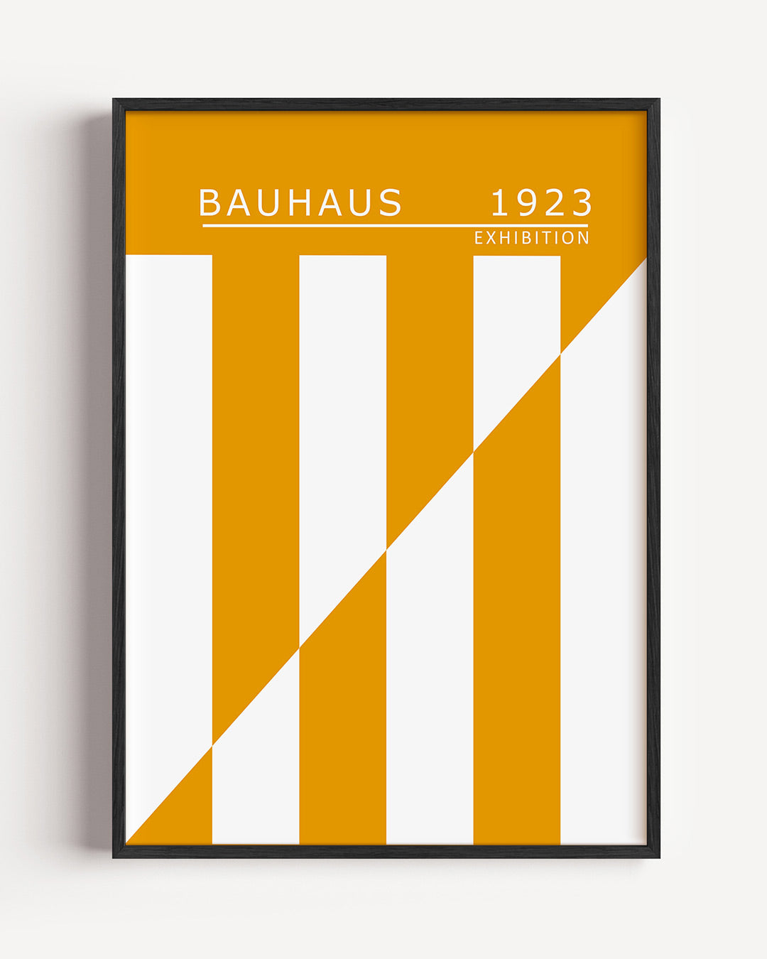Lijnen en vlakken – staande Bauhaus poster als wanddecoratie