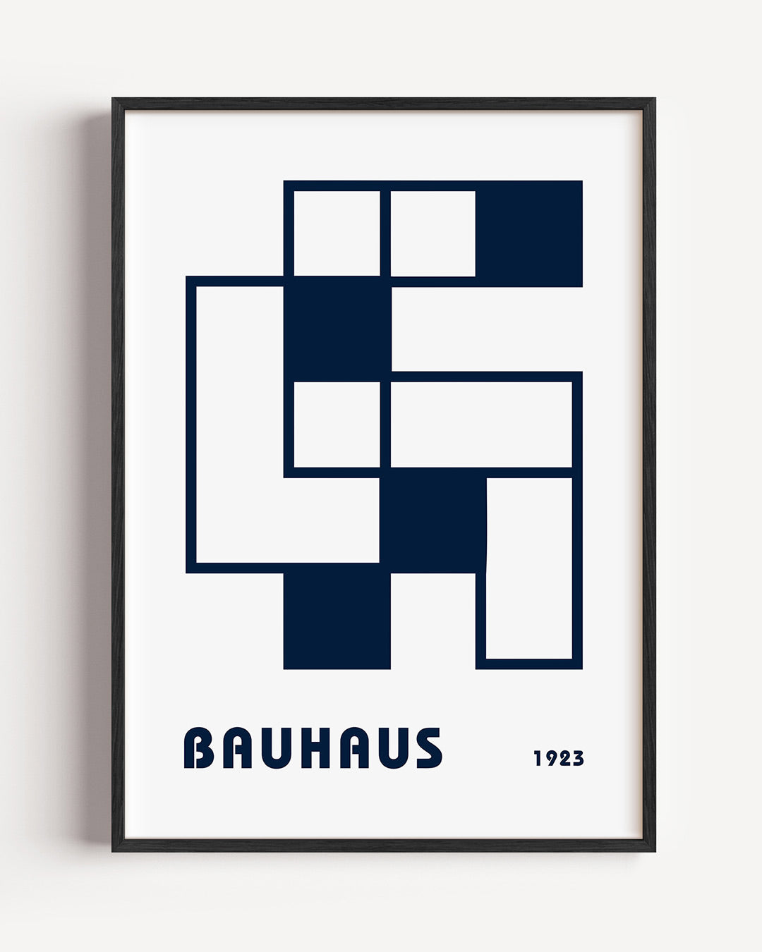 Vormen en lijnen – staande Bauhaus poster als wanddecoratie