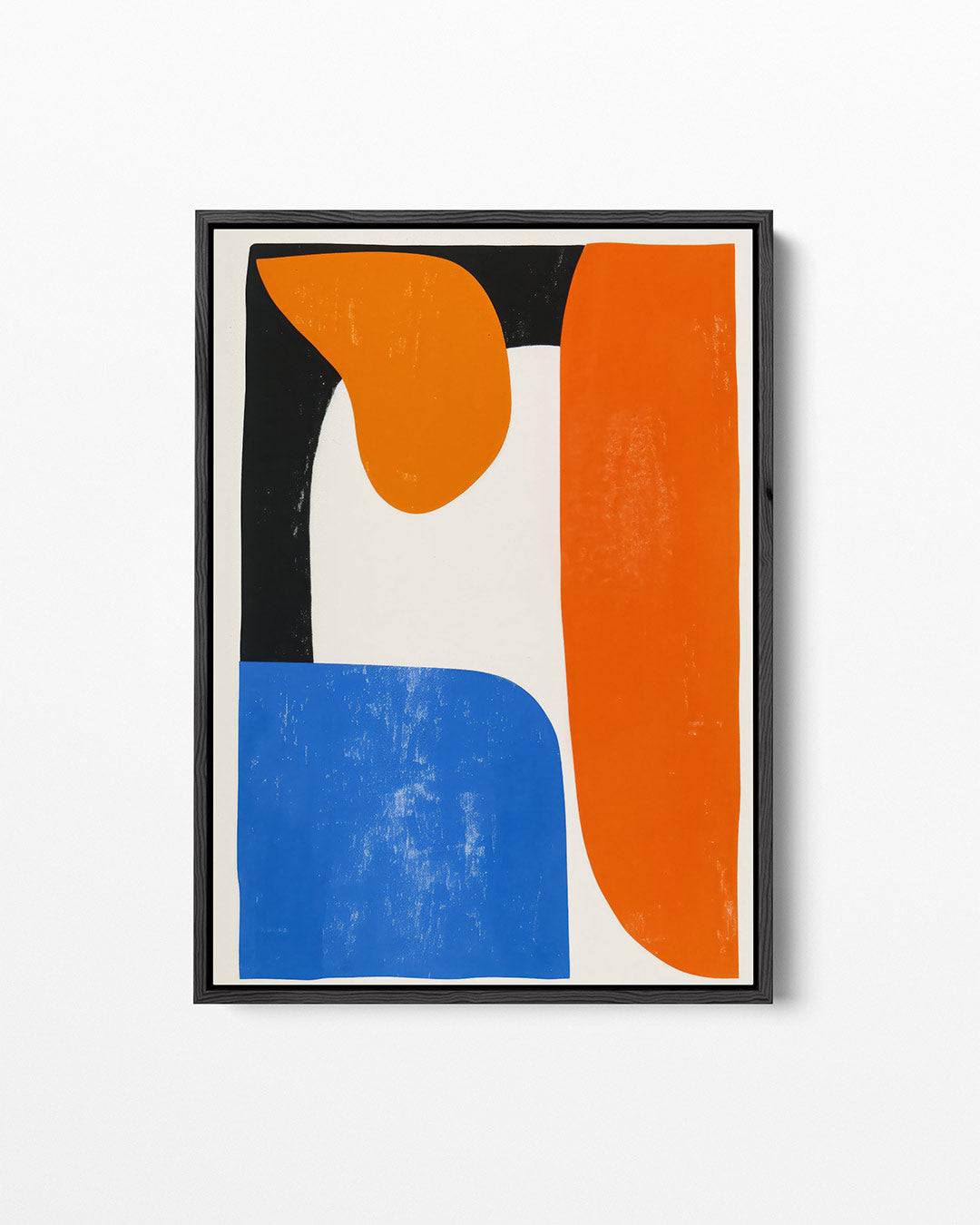 Geometrische vormen compositie – Blauw – staand wanddecoratie kunstwerk
