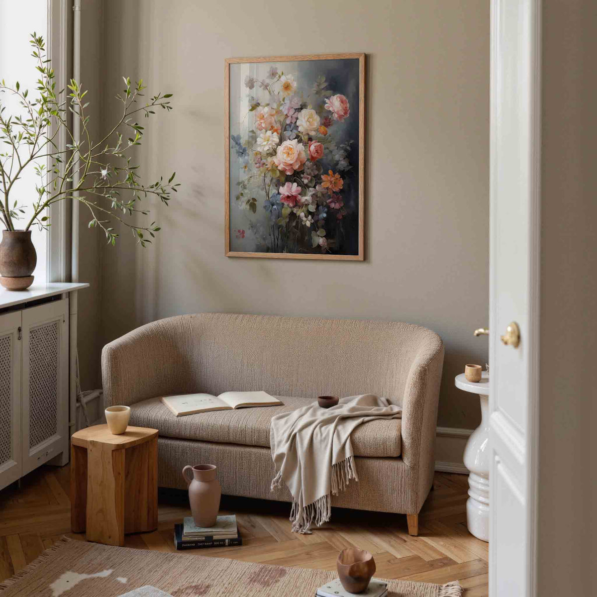 Bloemenpracht – botanische poster in staand formaat