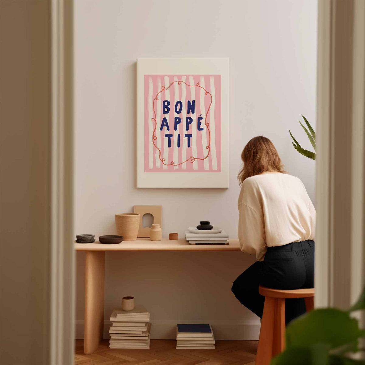 Bon Appétit – staand kunstwerk voor modern interieur