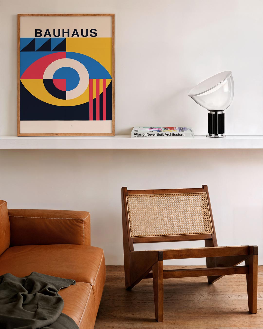 Vorm en kleur – staande Bauhaus poster voor aan de muur