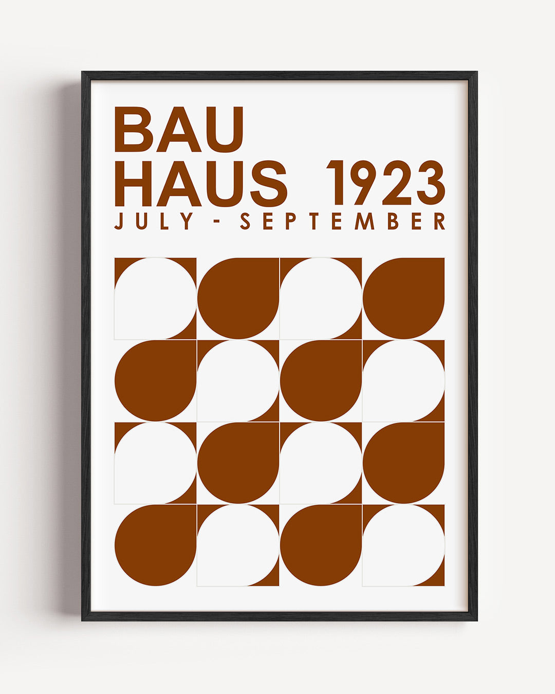 Vormen en vlakken – staande Bauhaus poster als wanddecoratie