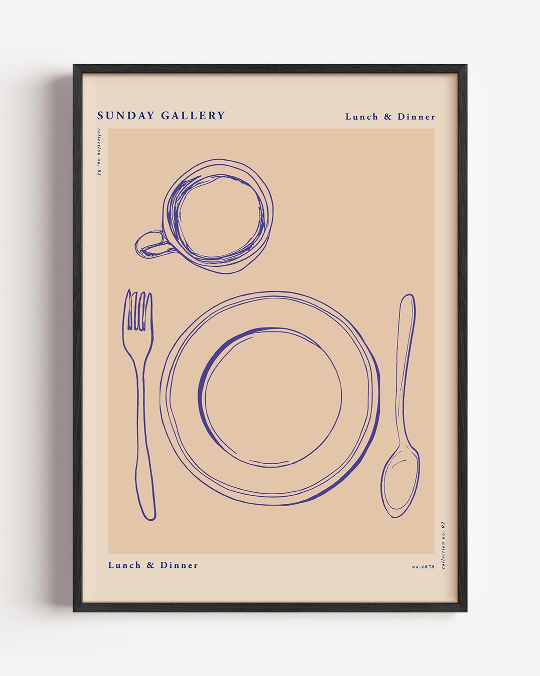 Stijlvolle Eethoek – keuken portret poster als wanddecoratie