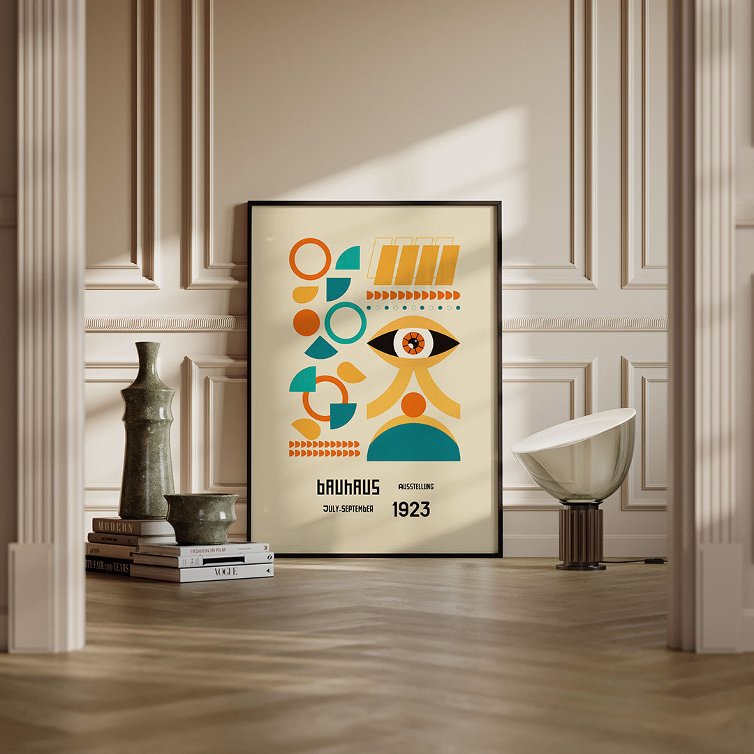 Vormen en vlakkenspel – moderne Bauhaus wandkunst als poster
