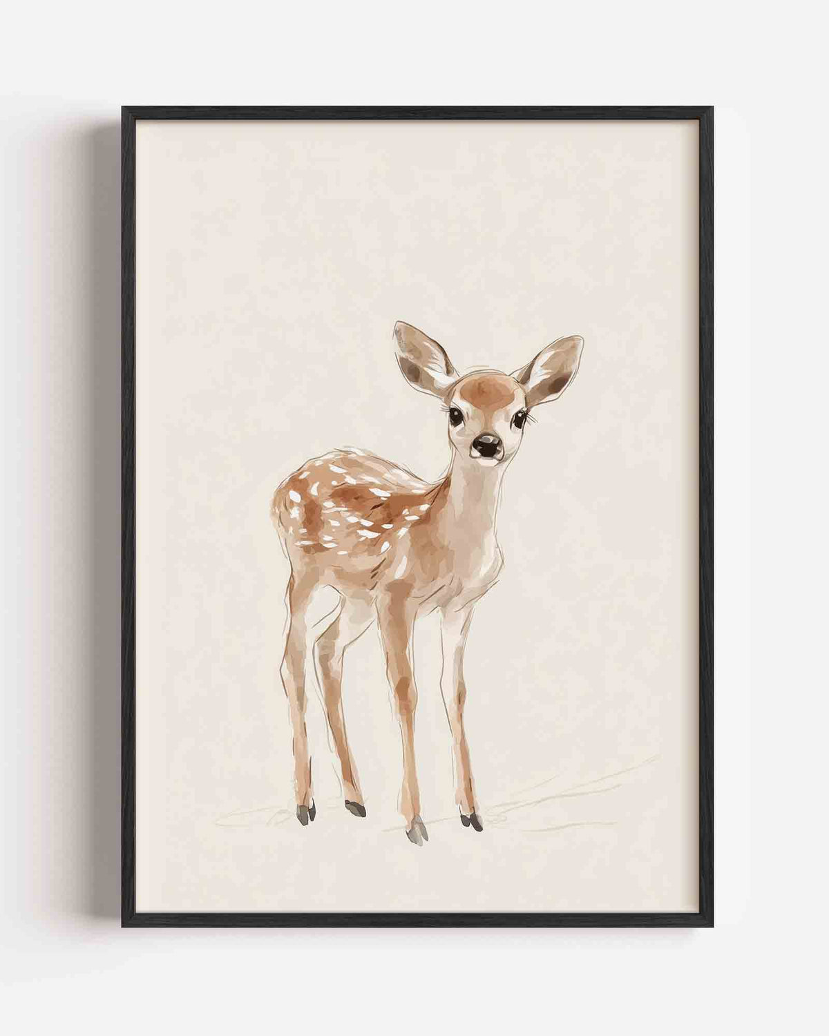 Hertje – kids portret poster als wanddecoratie