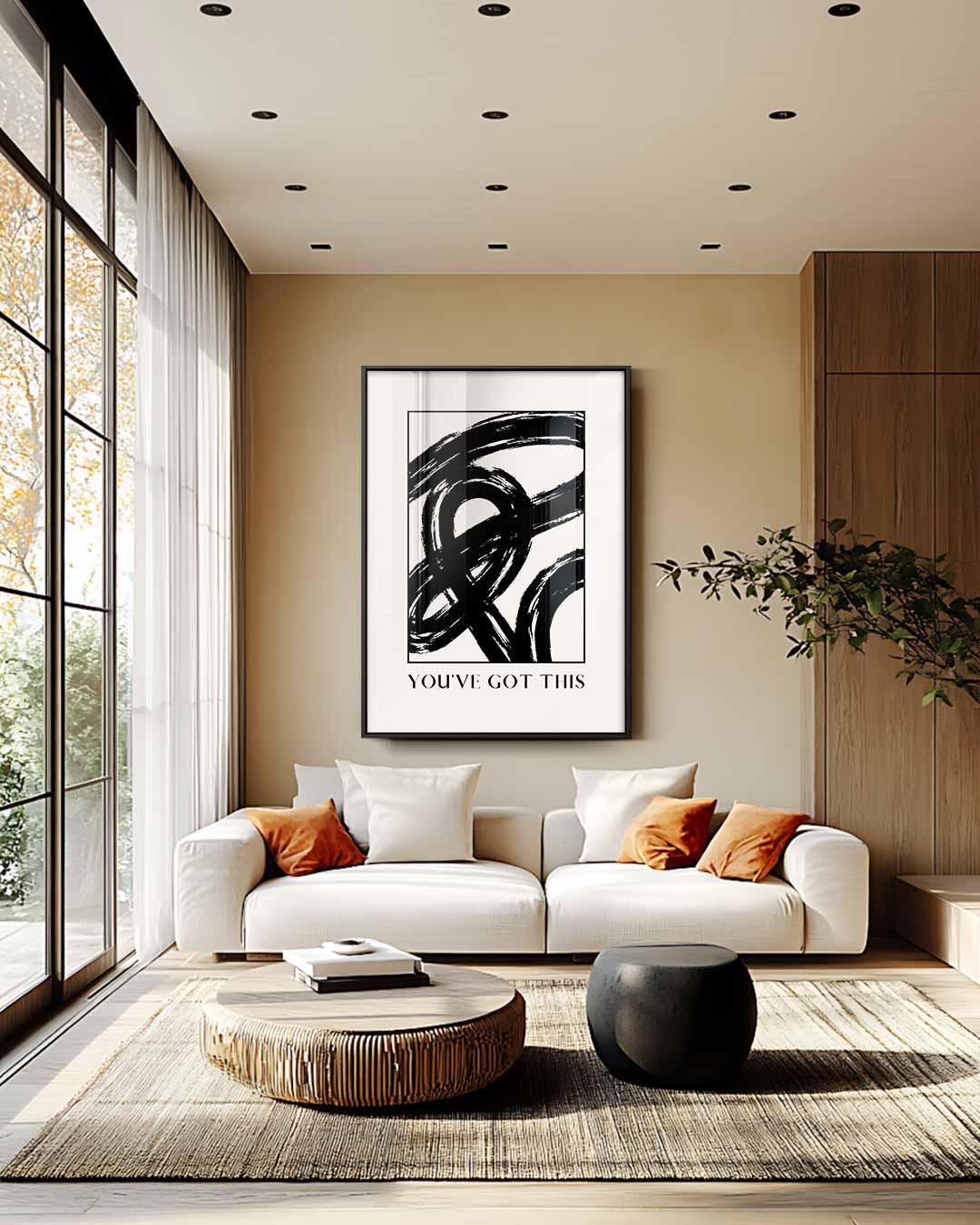 Motivatie Poster "You've Got This – staand kunstwerk voor modern interieur