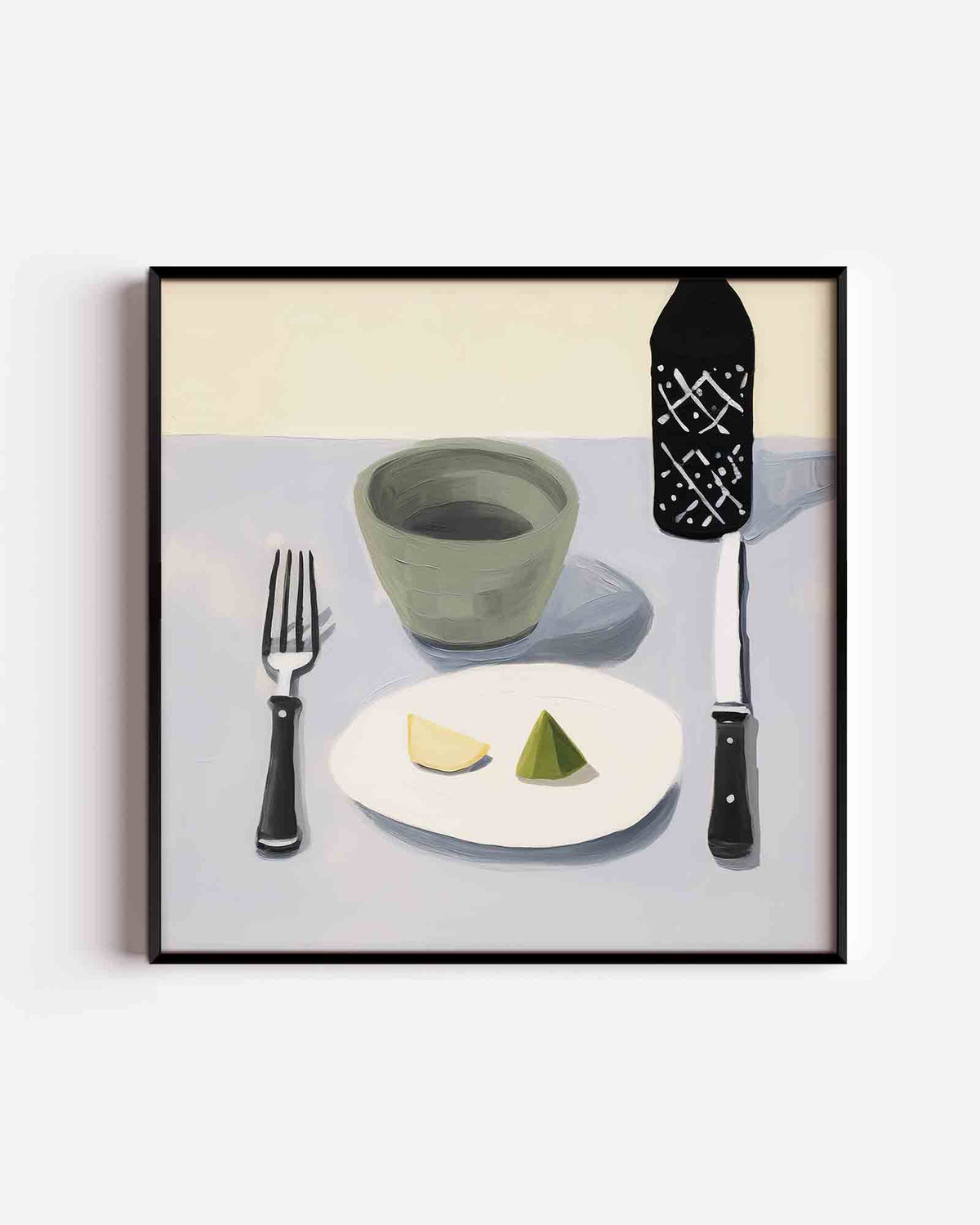 Stilleven met bestek – keuken vierkante poster als wanddecoratie