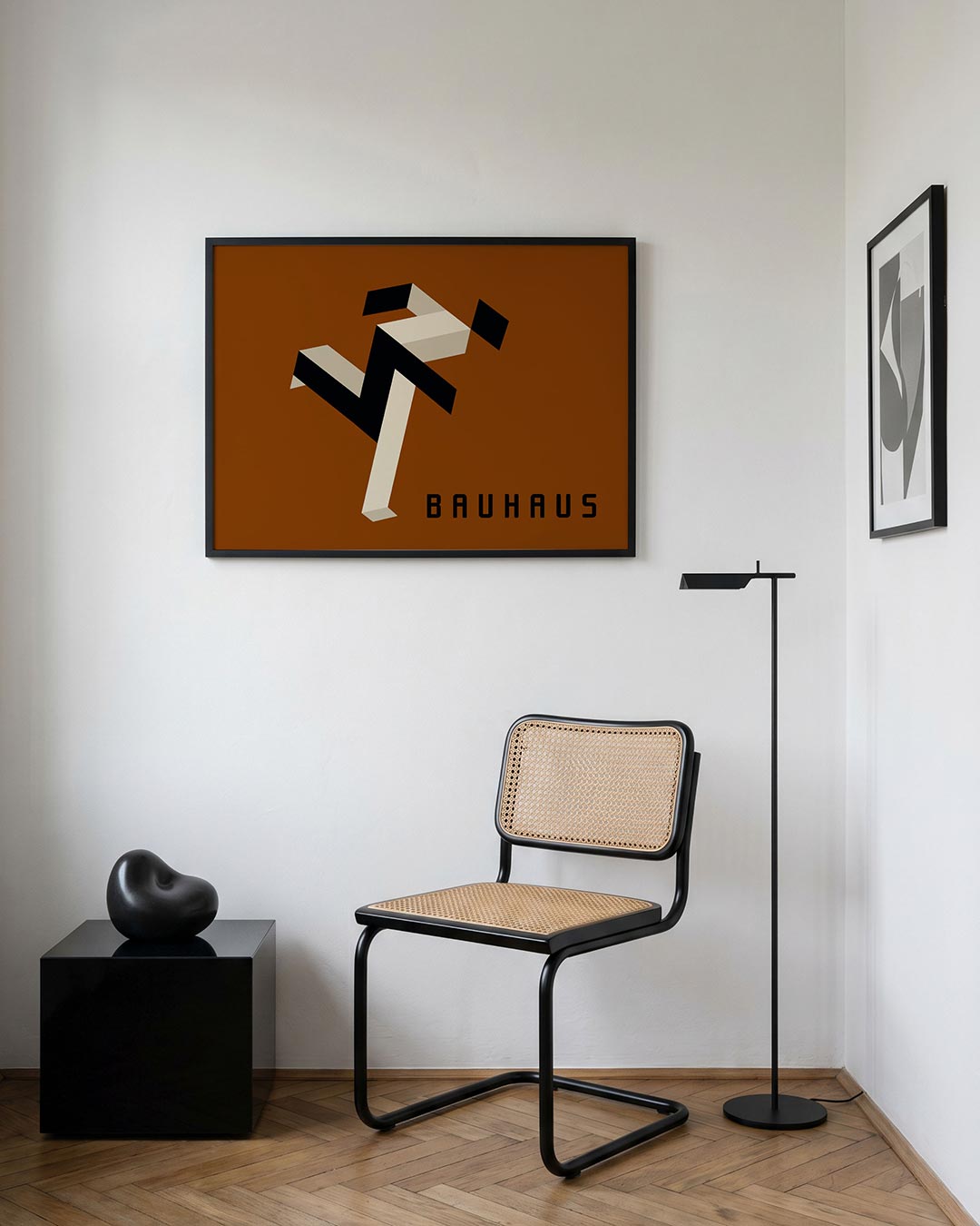 Vorm en beweging – geometrische Bauhaus poster in liggend formaat