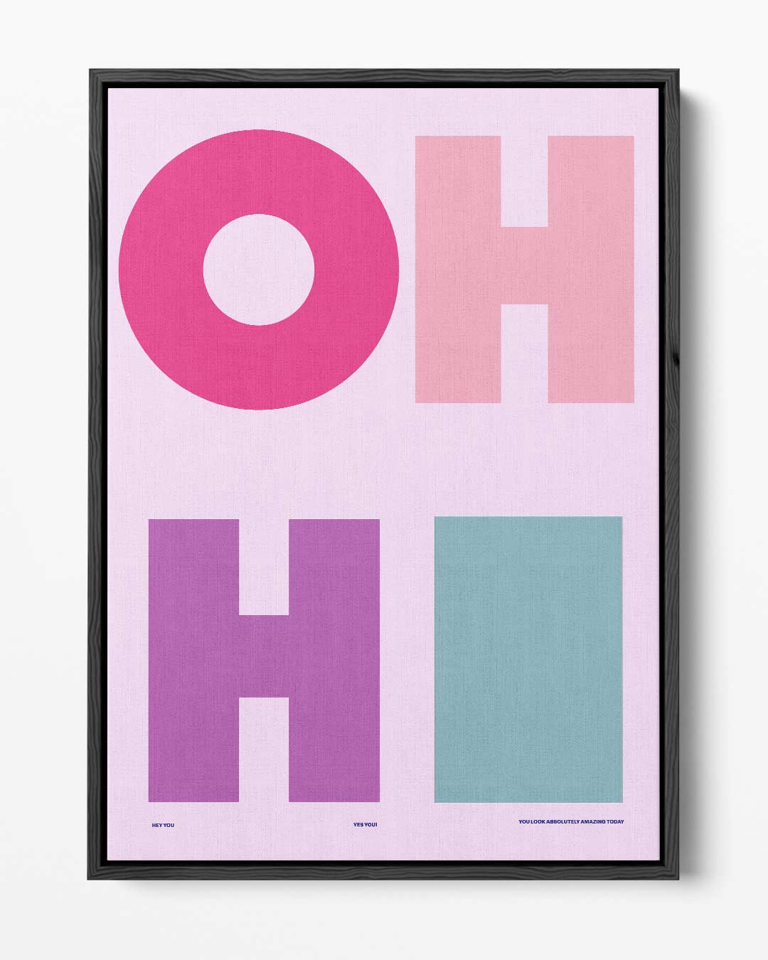 OH HI – portret kunstwerk als wanddecoratie