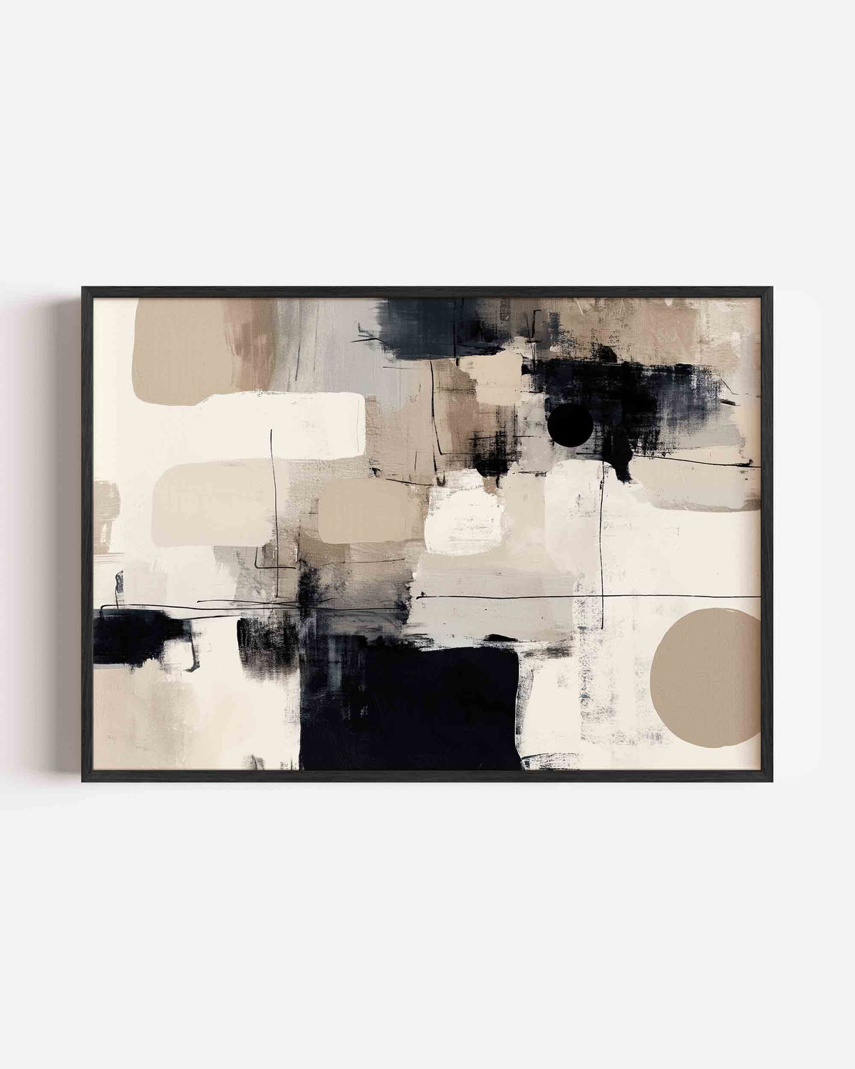 Abstracte vormen – abstracte landscape poster als wanddecoratie