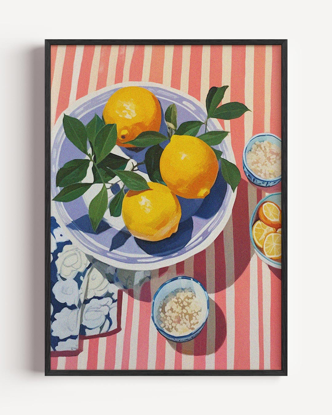 Frisse Citroen Illustratie – keuken portret poster als wanddecoratie
