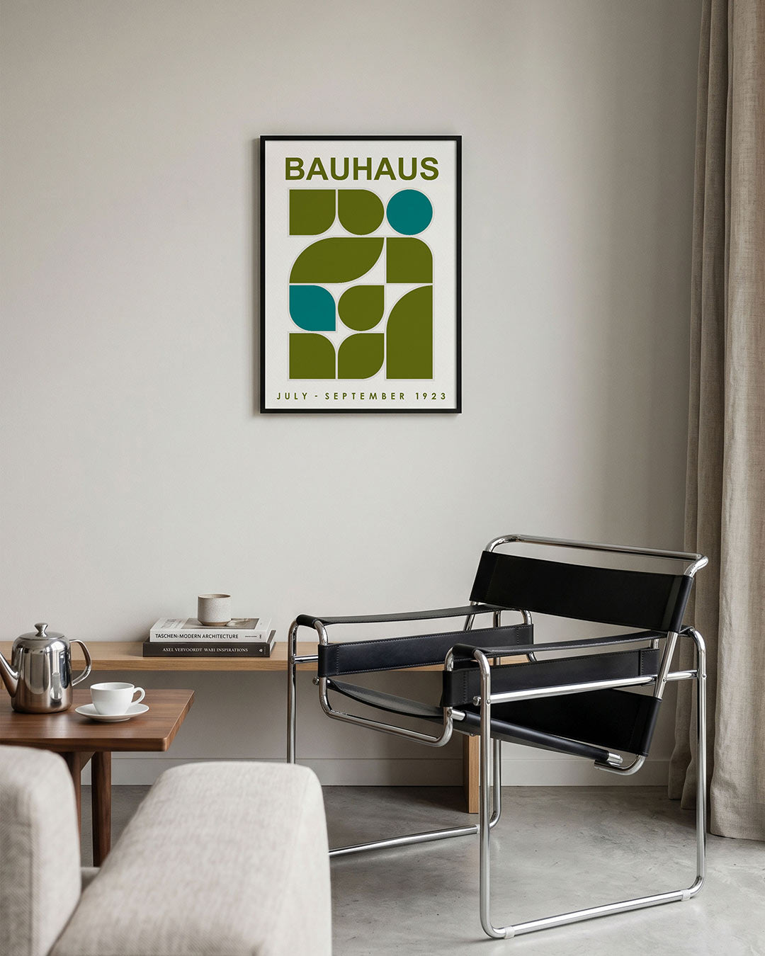 Abstracte – geometrische Bauhaus poster in staand formaat