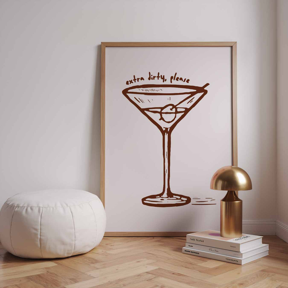 Cocktail Chic – staande zomer wanddecoratie van WallArtistic