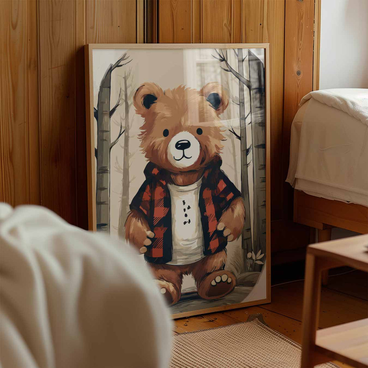 Stoere Berenvriend – kinderposter in staand formaat