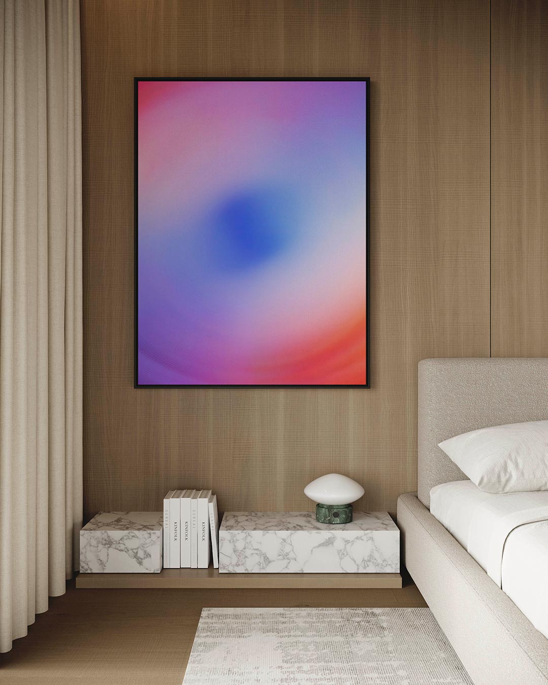 Kleurrijke vortex – kunstwerk op canvas, dibond of plexiglas