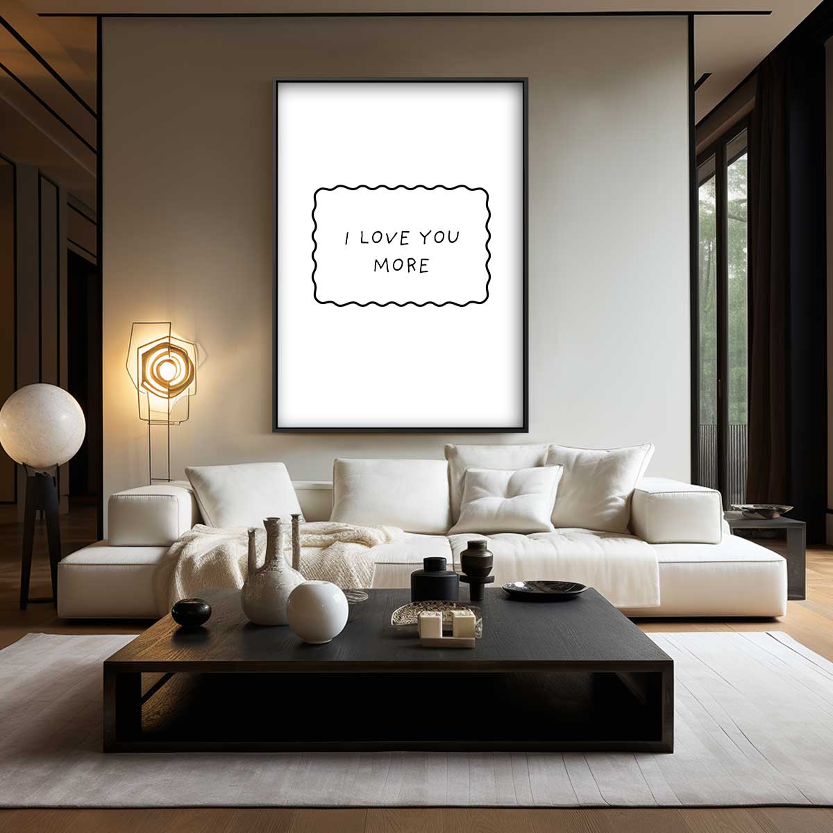 Liefdesverklaring Wanddecoratie – modern portret kunstwerk van WallArtistic