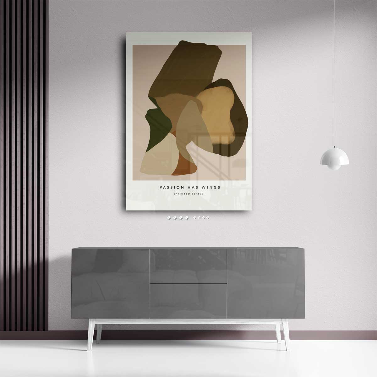 Abstracte Vibratie – staand kunstwerk voor modern interieur