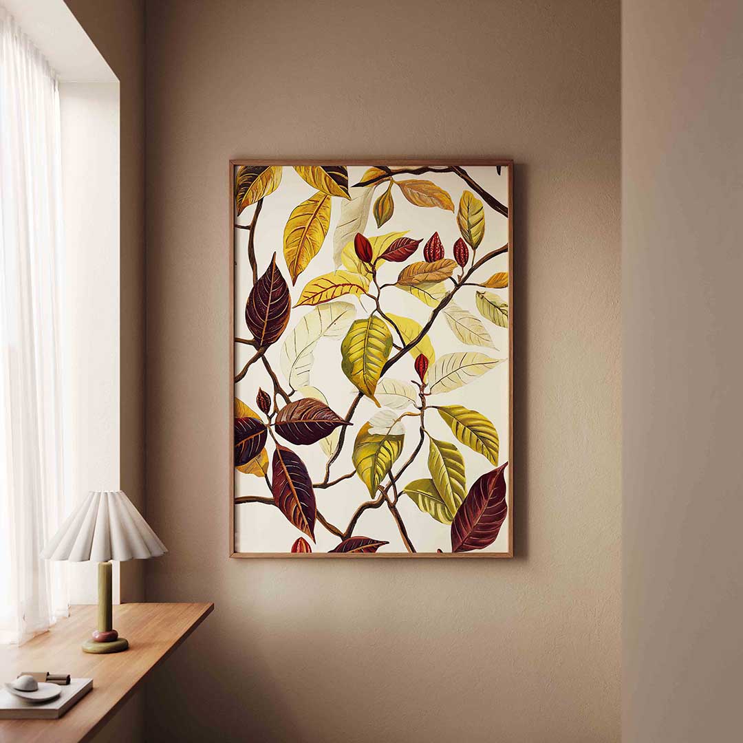 Bladeren en takken – staande jungle wanddecoratie van WallArtistic
