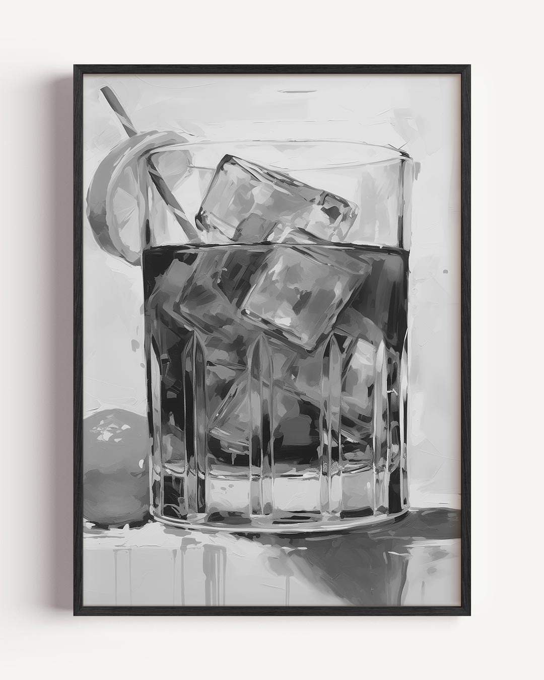 Elegante Cocktailglas – keuken portret poster als wanddecoratie