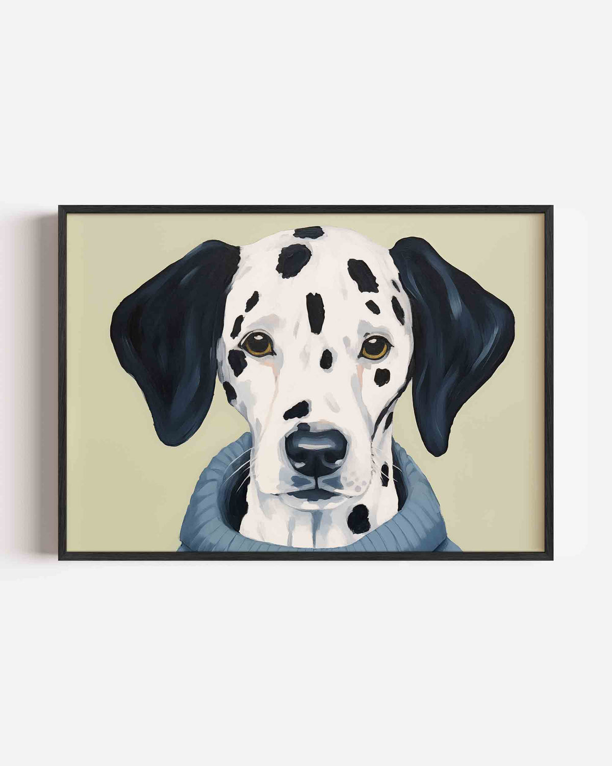 Dalmatier met trui – dieren landscape poster als wanddecoratie