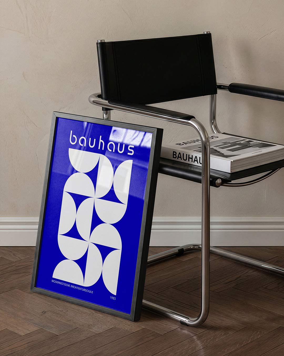 Abstracte – staande Bauhaus poster voor aan de muur
