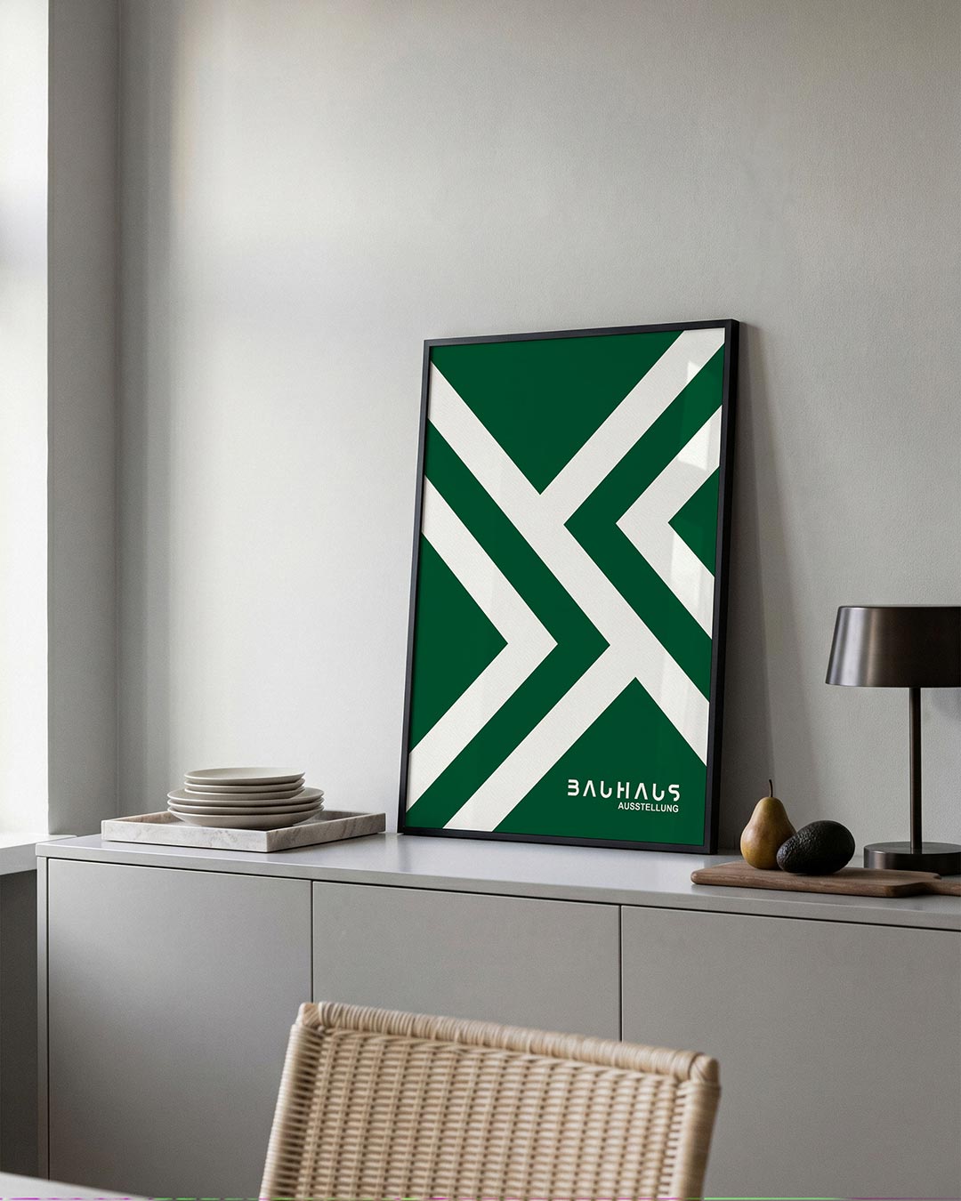 – moderne Bauhaus wandkunst als poster