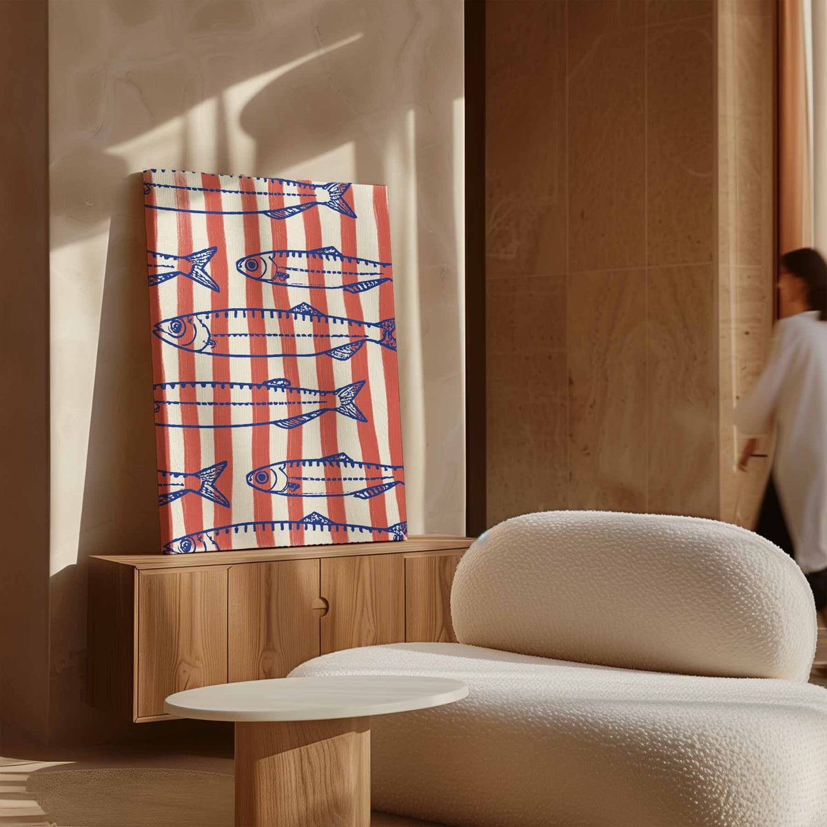 Vrolijke Vissenstrepen – plexiglas kunstwerk als wanddecoratie