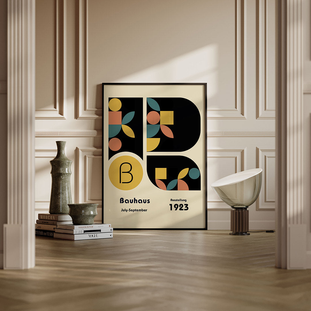 Vorm en kleur – moderne Bauhaus wandkunst als poster