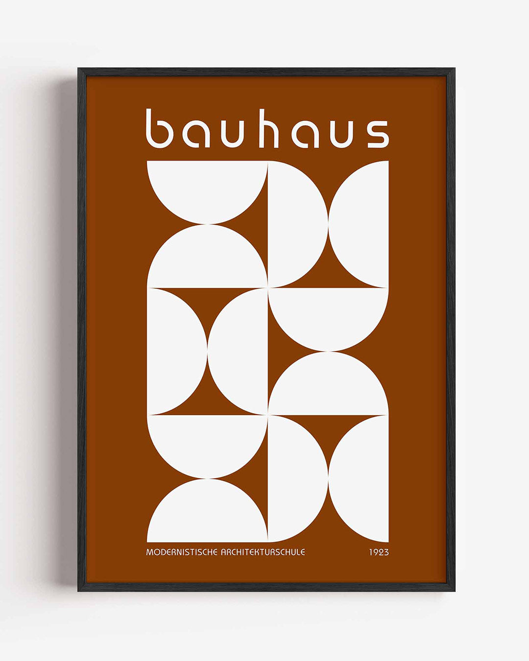 Vorm en balans – staande Bauhaus poster als wanddecoratie