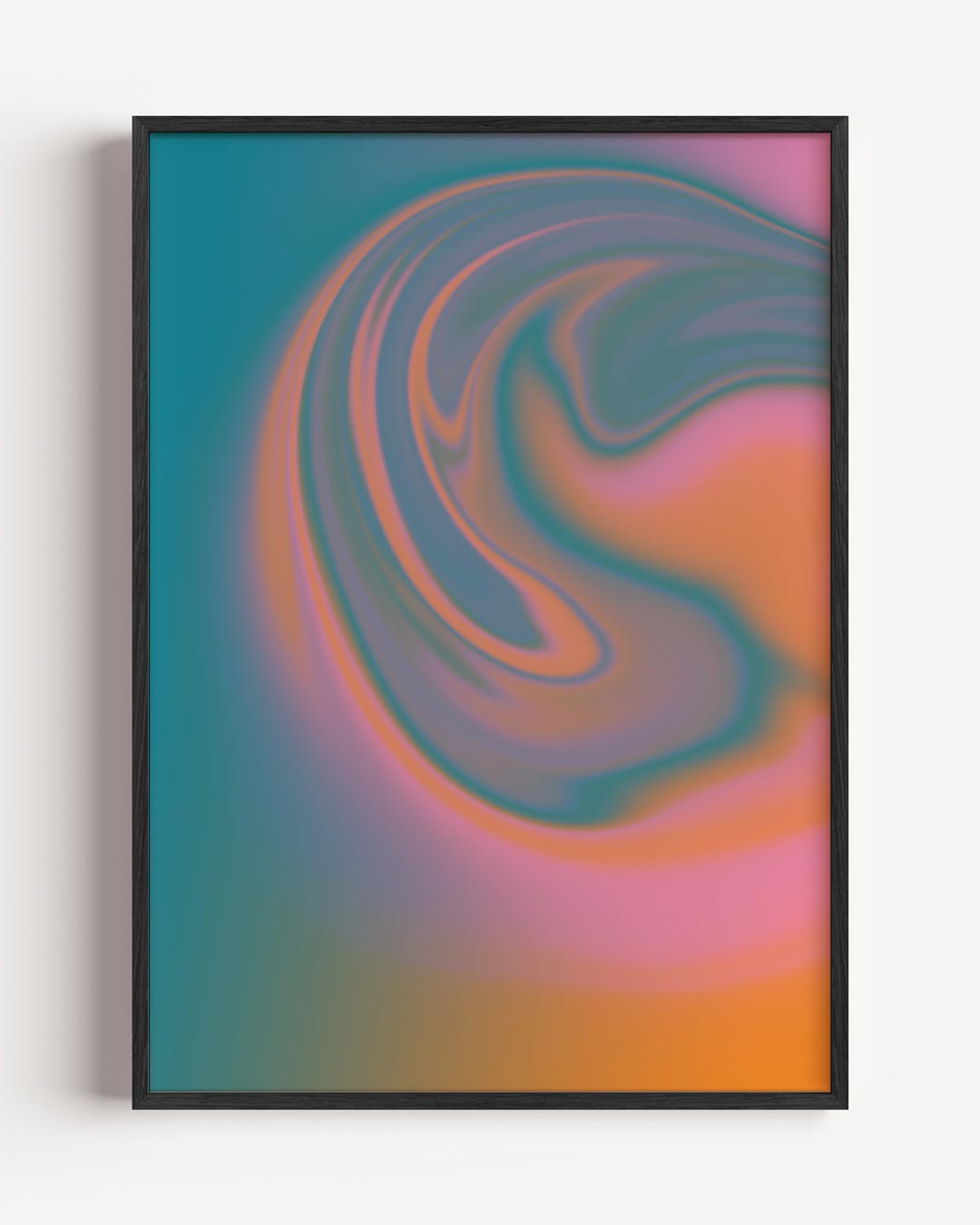 Kleurrijke Droomwereld – kleurrijke abstracte portret poster als wanddecoratie