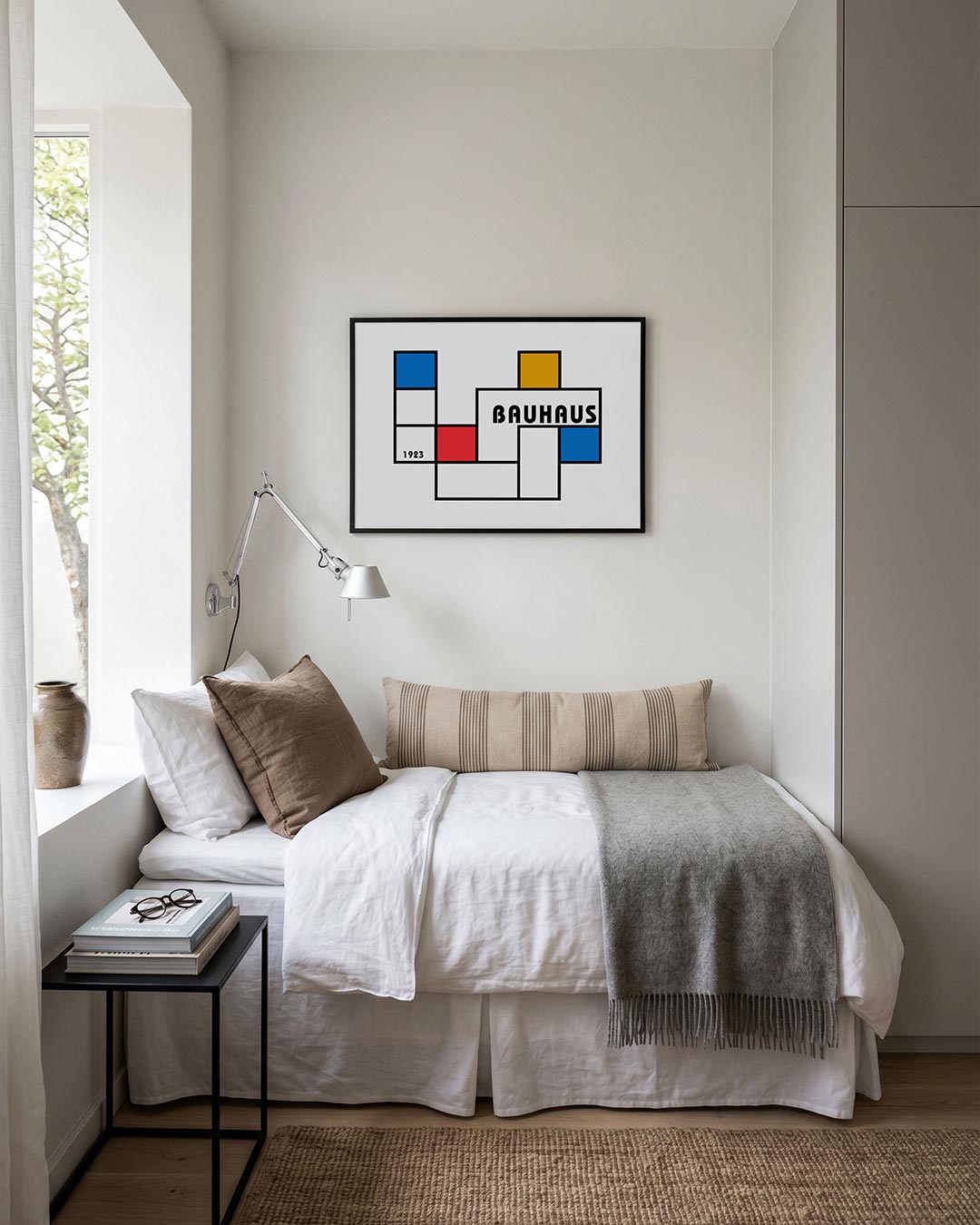 Vormen en vlaken – moderne Bauhaus wandkunst als poster