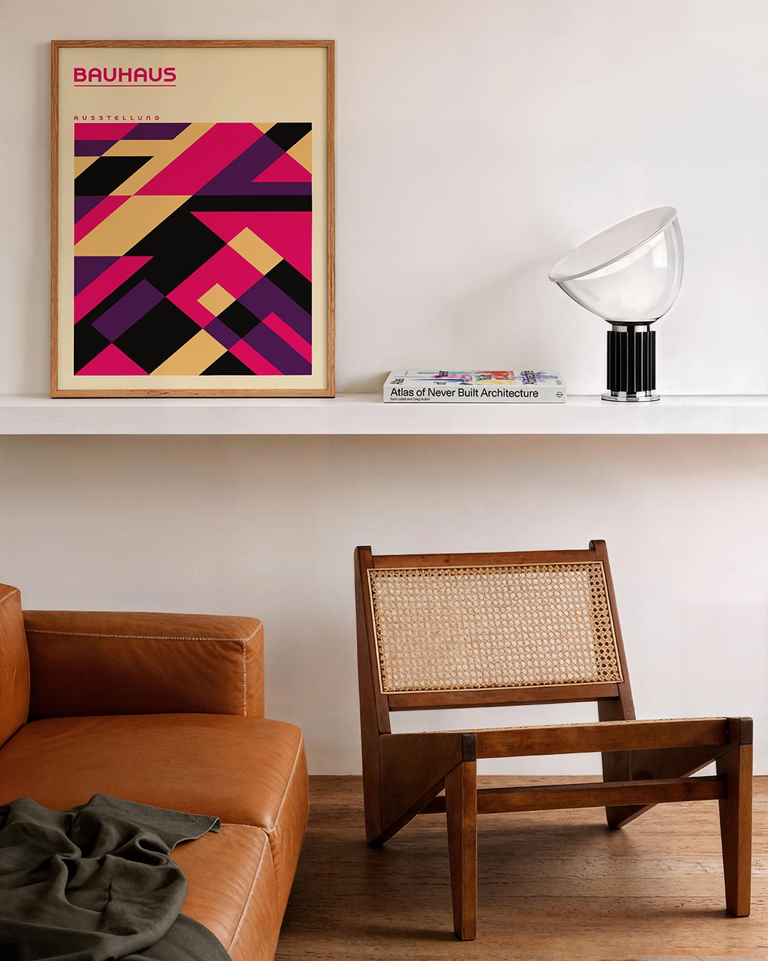 Vorm en kleur – staande Bauhaus poster voor aan de muur