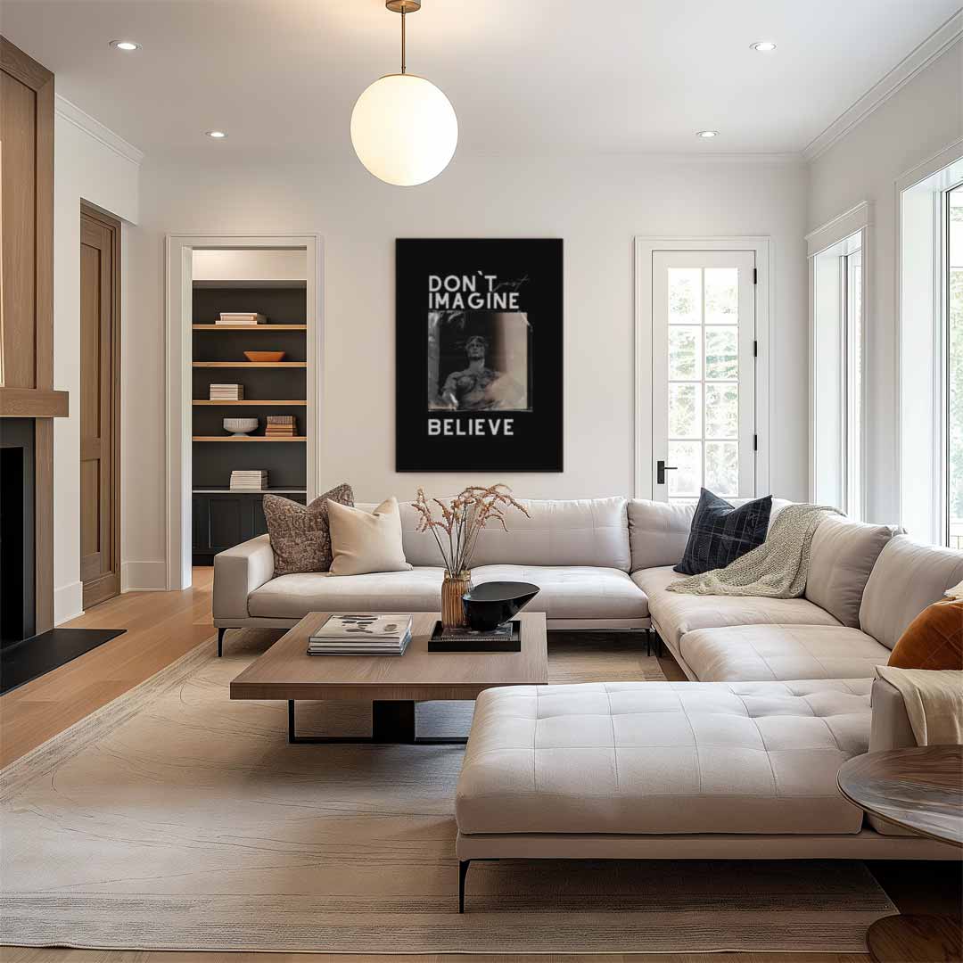 Inspirerende Beeldentapestry – staand kunstwerk voor modern interieur