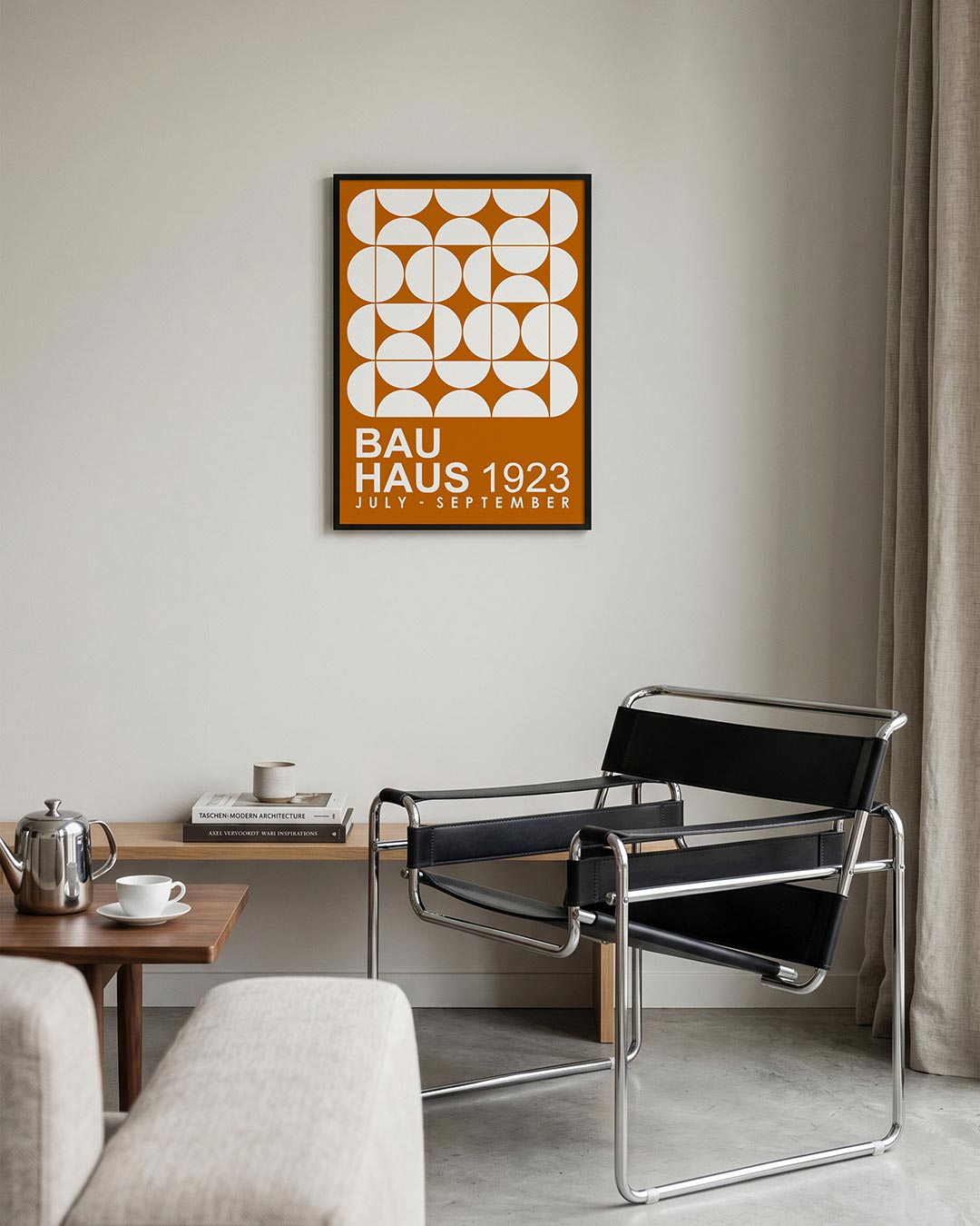 – geometrische Bauhaus poster in staand formaat