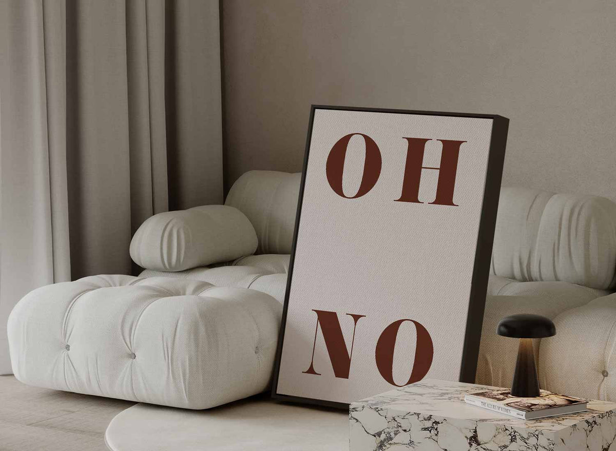 Oh No Poster – portret kunstwerk als wanddecoratie, afbeelding 13