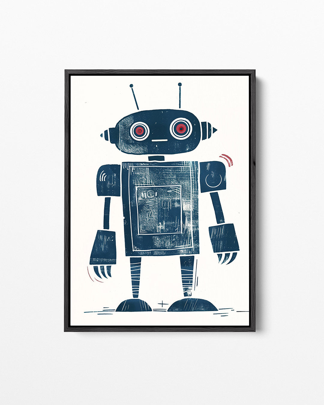 Speelse illustratie – staand wanddecoratie kunstwerk