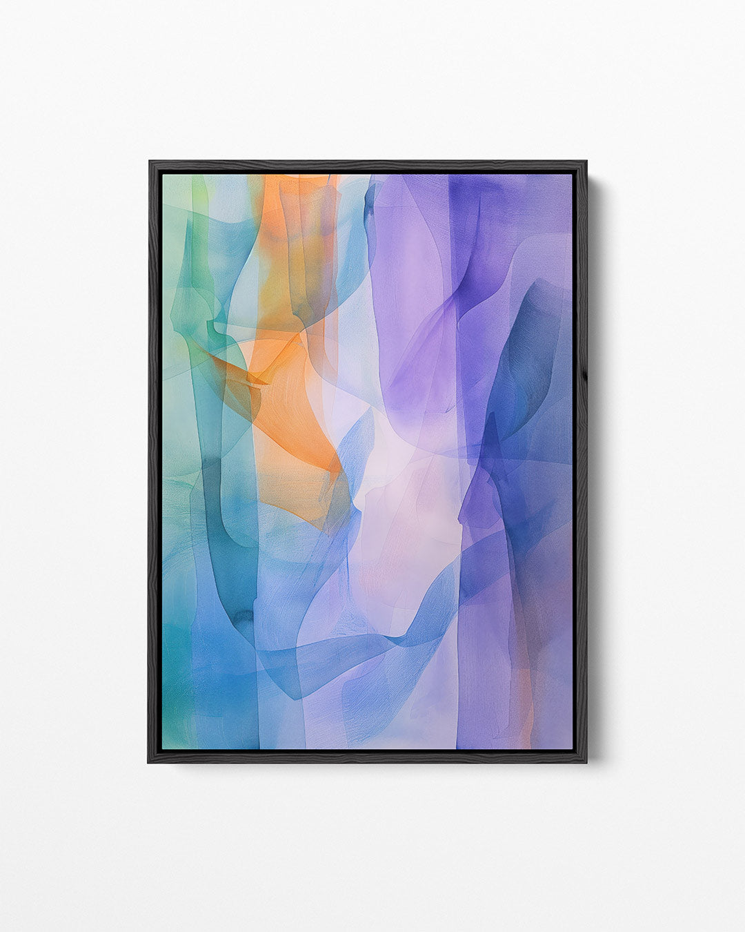 Vloeiende kleuren harmonie – staand wanddecoratie kunstwerk