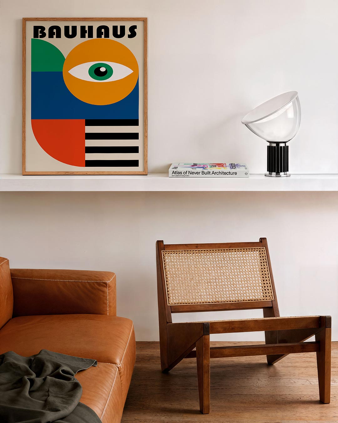 Vorm en kleur – staande Bauhaus poster voor aan de muur