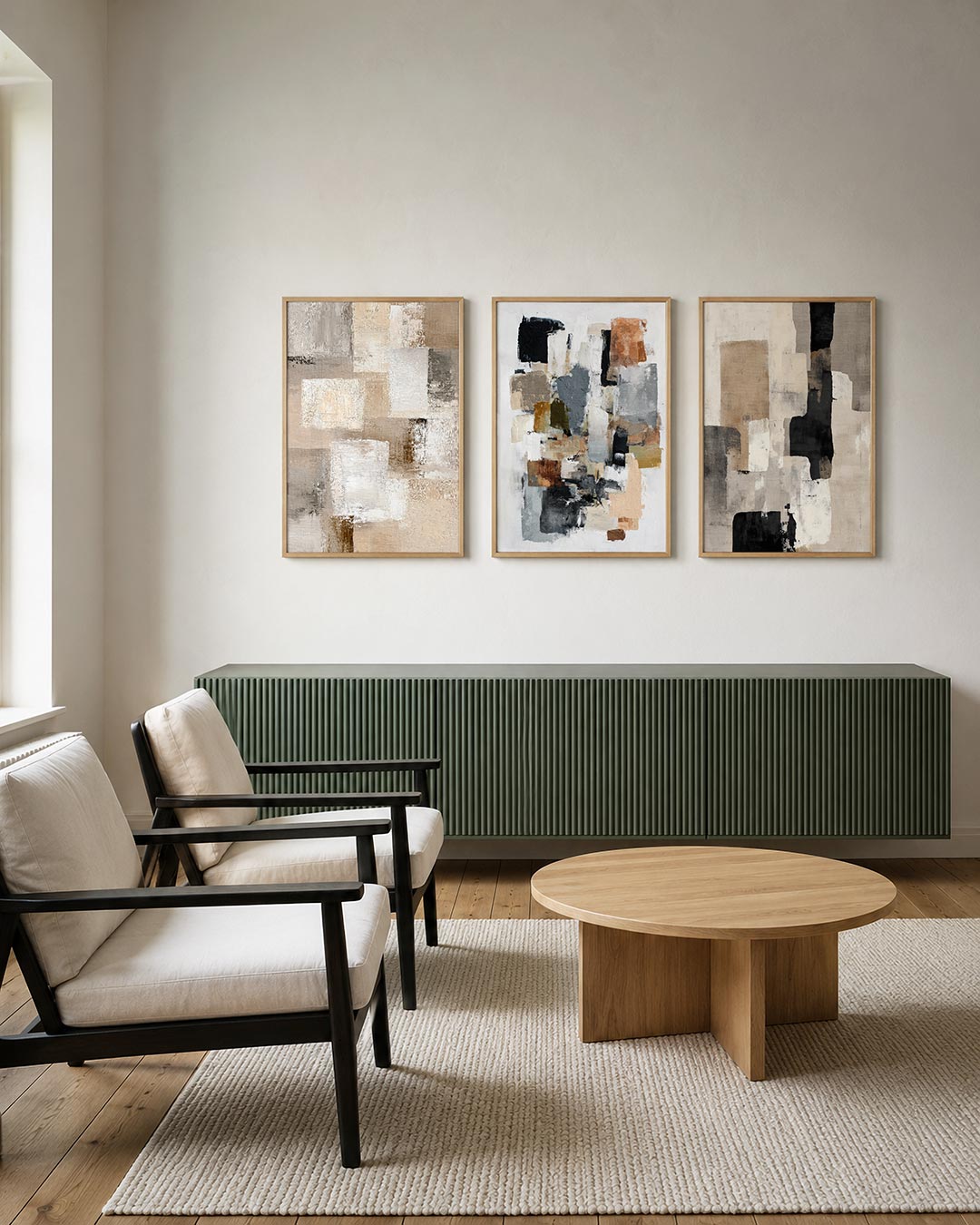 Vorm en balans posterset – derde productweergave – deze posterset in drie delen toont een harmonie van
