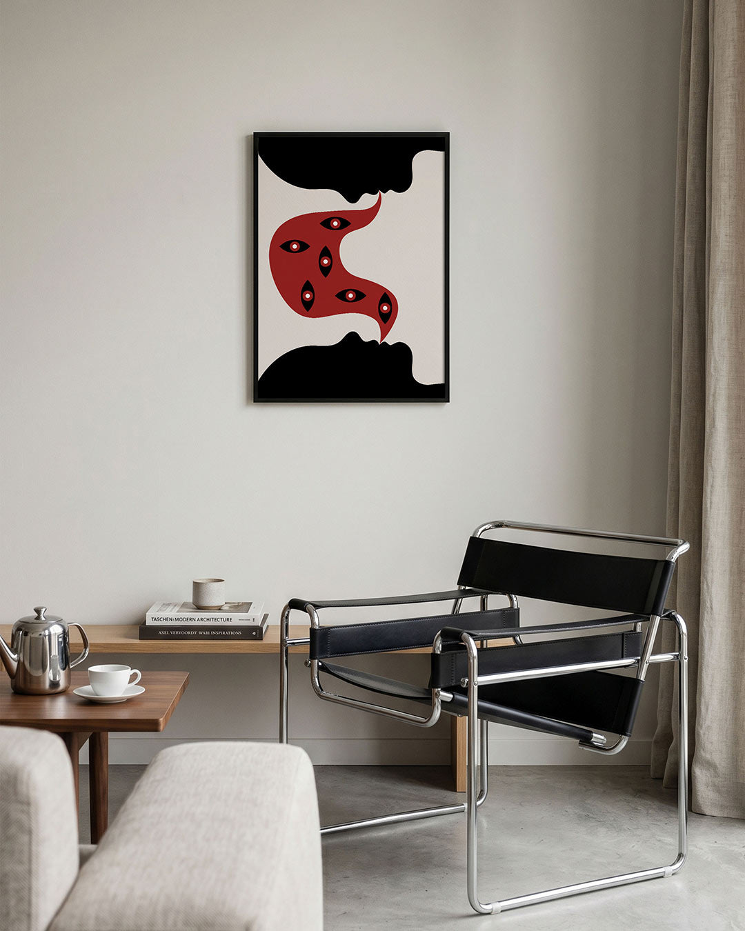 Vormen en vlakken – geometrische Bauhaus poster in staand formaat