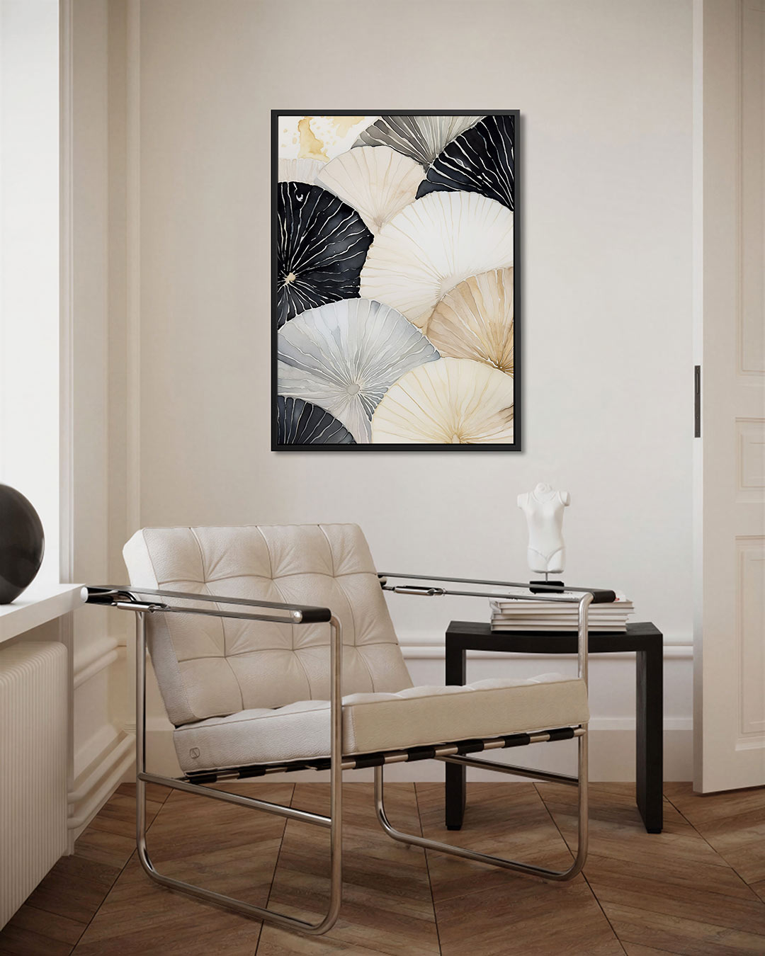 Organische vormen – staand wanddecoratie kunstwerk